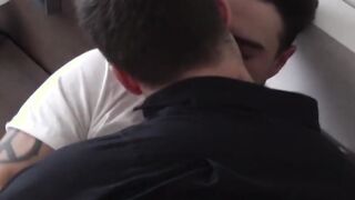 FTM shows his penis massages abilities as he takes on enormous dick
