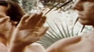 Exemplary gay pornography with manly men in sixtynine position
