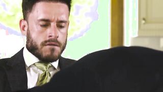 Gay mogul anal fucks realtor in an empty property