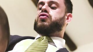Gay mogul anal fucks realtor in an empty property