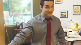 Gay coworkers suck and anal fuck in the office