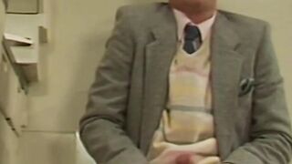 Handsome Buster is jacking off when Johnson intrudes his business