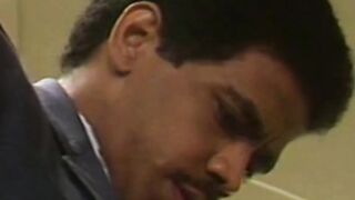 Handsome Buster is jacking off when Johnson intrudes his business