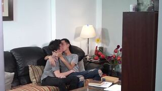 Latino cumslut daddy raw fucked by two hung twinks