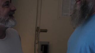 Mature bear Tony Marks drills Will Stone bare and balls deep