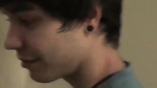 Amateur video of a young homo getting his sweet ass drilled