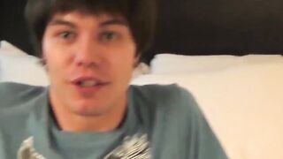 Amateur video of a young homo getting his sweet ass drilled