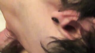 Amateur video of a young homo getting his sweet ass drilled