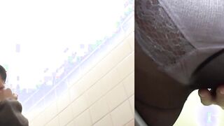 Pussy of Asian girl drips with oozing juices while fingering
