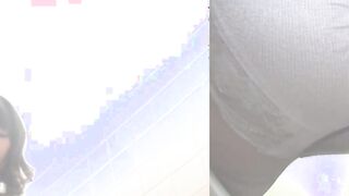 Pussy of Asian girl drips with oozing juices while fingering