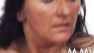 Fat melons granny getting screwed and facialized
