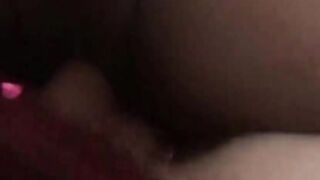 Petite Black Teen Plays with White Boyfr
