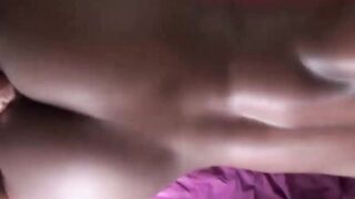 Petite Black Teen Plays with White Boyfr