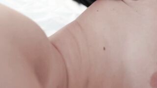 Brunette beauty engaged in erotic solo pussy play
