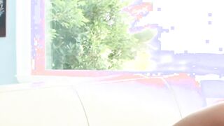 Young naughty blonde eat out of the lesbian stepmothers hand