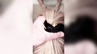 German Blonde Gets Facial