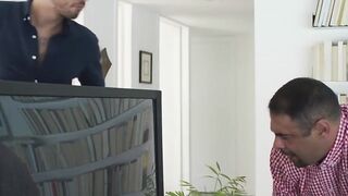 Busty shemale gives her neighbor the time of his life