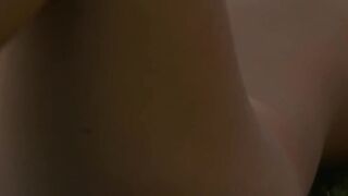 Sasha C who is naked strips and bares her natural tits and pussy