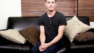 Before harshly masturbating big booty twink conducted a interview