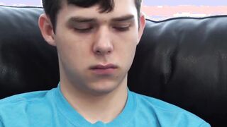Two twinks give the best crude twofold sensual caress in trio