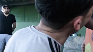 First time gay banging for macho Latino straighty