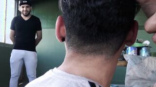 First time gay banging for macho Latino straighty