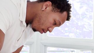 Handsome babe Kimber Woods fucked hard by black masseur