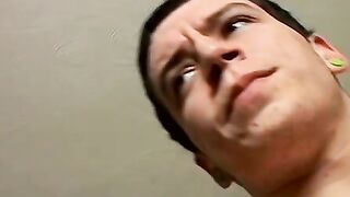 Solo masturbation with a young handsome straight thug