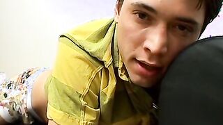 Kyle Valasek playing with his massive dick until he cums hard