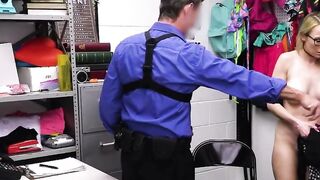 Banging big tit milf suspect in glasses at the office