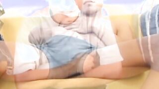 Young latino playing with his ass and jerking for a cumshot