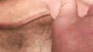 Mature stud jerking off until his load is ready to bust out