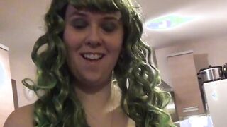 Classy British cutie tricked into giving long wet blowjob