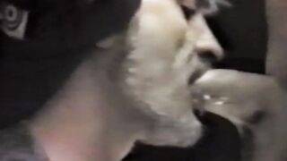 Vintage muscular jock throatfucked hard through glory hole