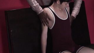 When a black dick fucks him raw the cockhungry teen is happy