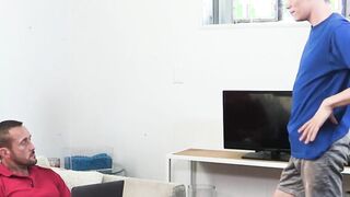 Delightful stepson lets his stepdad screw him for some money