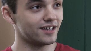 Twink stepson spitroasted and raw fucked by stepdad and bro