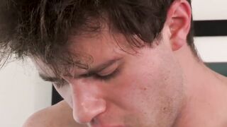 Bearded mature stepdad ass fucked by two young stepsons