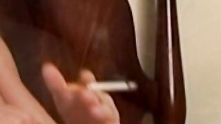 Smoke and sex toy fun until Billy shoots all of his cum