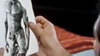 Sexy vintage jock working out before hot solo masturbation