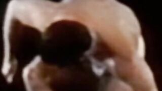 Sexy vintage jock working out before hot solo masturbation