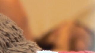 Cute Japanese playing with her pussy while filmed by voyeur