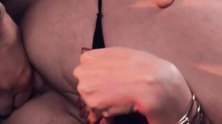 Blonde goth Aubrey Kates ass hole bred by Small Hands cock