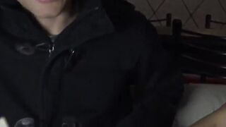 Latino guy getting a first taste of cock and becoming gay