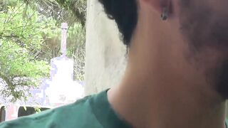 Latino guy getting a first taste of cock and becoming gay