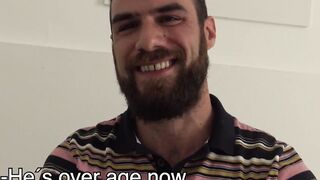 Twinks love being raw penetrated by their bearded lover