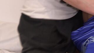 Young Latino going deep inside his lover bareback style