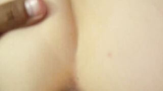 Big tits teen chokes on dick before hardcore pussy drilling