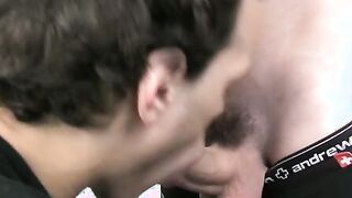 Yummy little twinkie loves to furiously wank in his garage