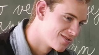 Teacher anal fucks student in the classroom